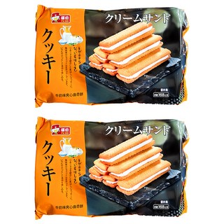 福伯 牛奶味夾心曲奇餅, 168g, 2包