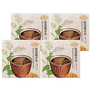 Magnet 曼寧 豐穀蕎麥茶 6g 無咖啡因 蕎麥玄米茶, 15包, 4盒