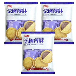 盛香珍 法國酥 巧克力風味, 128g, 3袋