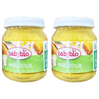 babybio 生機甜玉米泥, 130g, 2罐