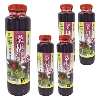 埔里農會 桑椹汁, 800g, 新鮮桑椹製成, 5瓶