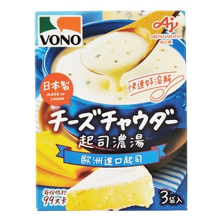 VONO 醇緻原味起司濃湯, 三種歐洲進口起司, 濃郁滑順, 3入, 54g, 1盒