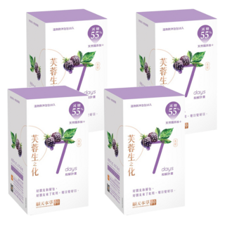 順天本草 芙蓉生之化和解計畫 減糖版 溫熱飲沖泡包 10入 天然鐵添加 桑椹, 10包, 24g, 4盒