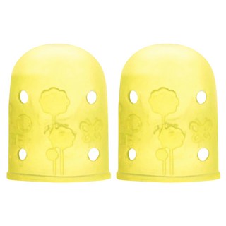 Clover 可樂牌 橡皮防滑姆指專用指套 彩色橡膠簡單型 鬆尺寸 18mm, 1組, 2個