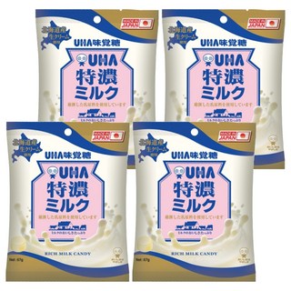 UHA 味覺糖 特濃牛奶糖 67g 北海道牛奶製成, 4袋