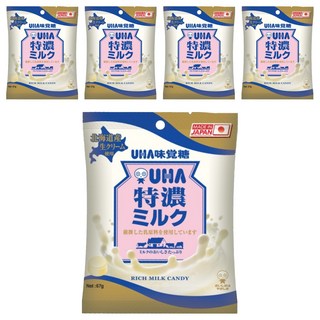 UHA 味覺糖 特濃牛奶糖 67g 北海道牛奶製成, 5袋