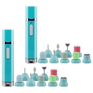 9合1電動磨甲器/電動指甲器/多功能磨腳器電動女款, 2個, 混合色