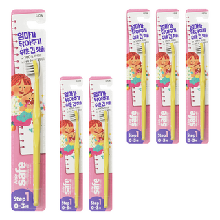 키즈세이프 1단계 영유아칫솔, 랜덤 발송, 1개입, 6개