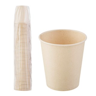 탐사 사탕수수 종이컵 190ml, 50개, 1개입