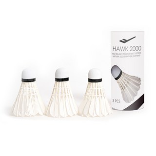프로스펙스 깃털 셔틀콕 호크 2000, 화이트, 3개입, 1개
