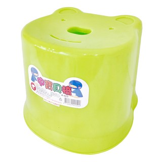 Tien Chen 添成塑膠 熊熊寶貝椅 中, 顏色隨機, 1個