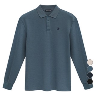 BEVERLY HILLS POLO CLUB 比佛利保羅 男士修身基本款Polo領長袖T恤