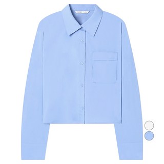 MIXXO 女款基本款抗皺短版襯衫