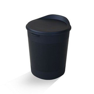 리빙숲 收納椅凳, 黑色, 54L, 1個