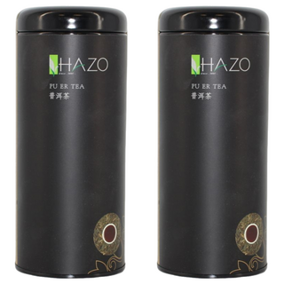 HAZO 普洱茶 保留完整風味 紅色茶湯 普洱茶香濃厚又甘甜, 100g, 1罐, 2罐