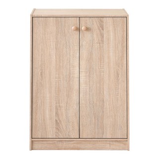 HOPMA 雙門大容量5層鞋櫃 玄關收納櫃置物鞋架, 淺橡木, 1個