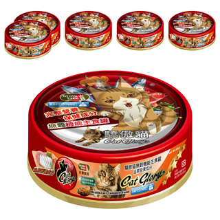 Cat Glory 驕傲貓 無穀機能主食罐 泌尿營養配方 添加維他命E、牛磺酸、葉黃素 全齡貓適用, 白鮪魚+雞肉, 85g, 6罐