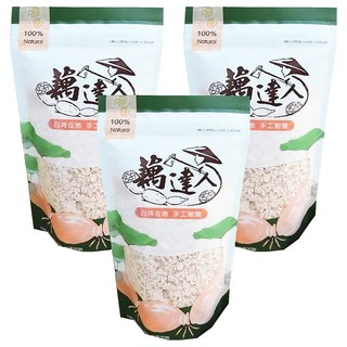 藕達人 蓮藕粉 100%天然手工製作 無添加純正 沖泡即食方便美味, 3包, 150g