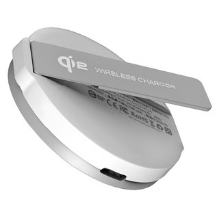 amuok 艾默克 極簡mini Qi2 磁吸無線充電器 支架款 AK-T02 原廠保固, 白色, 1個