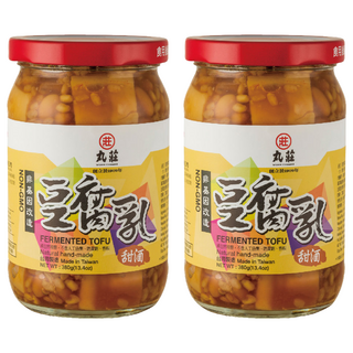 丸莊醬油 甜酒豆腐乳 非基因改造, 380g, 2罐