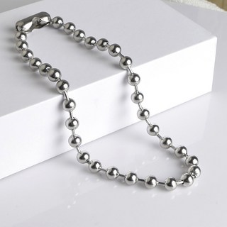 마메 컬러 볼체인 군번줄 키링 연결고리, 실버, 100개