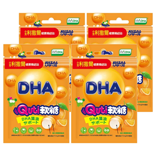RISAL 小兒利撒爾 Quti 軟糖 富含DHA藻油 口感香甜, 10顆, 25g, 4包