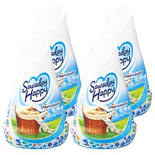 KOBAYASHI 小林製藥 Sawaday Happy 室內除臭芳香劑, 清爽皂香, 120g, 4瓶