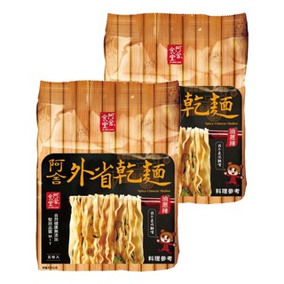 阿舍食堂 外省乾麵 油蔥辣 5包入 - 香酥不油膩，搭配精選醬油和特製辣椒醬, 10包
