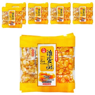 九福 雞蛋酥 奶蛋素可食 經典傳統美味 口感酥鬆綿密, 200g, 6袋