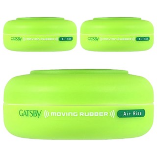 GATSBy MOVING RUBBER AIR RISE 髮蠟, 3個, 80g