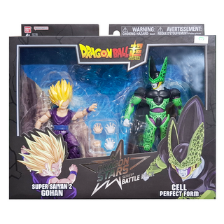BANDAI 七龍珠 超級賽亞人2 悟飯 VS 塞魯 可動公仔, 1套