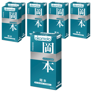 okamoto 岡本 衛生套 潮感潤滑型, 10個, 6盒