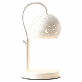 職日生 星空融蠟燈 調光款 Set, 五金底座 烤漆燈罩, 附贈GU10鹵素燈泡x2, 白色