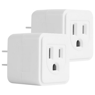 RONEVER 美式D型3P三面插 59 x 45 x 41mm 50g, 白色, 2個