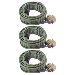 FONG HUA 崶華 動力線, 15m, 軍綠色, 3條