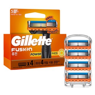 Gillette 吉列 鋒護動力刮鬍刀片, 1個, 4入