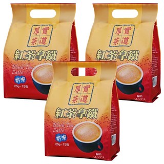 MOCCA 摩卡 厚實茶道 紅茶拿鐵, 25g, 15包, 3袋