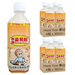 Hwei Yow 惠幼 益而壯 電解質水 百香果口味 4瓶, 360ml, 2組