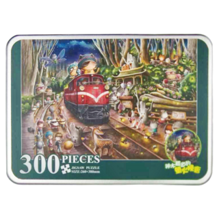 TAIWANG 台旺文創 拼圖 260x380mm, 300片, 神木鐵道的螢火晚會, 1盒