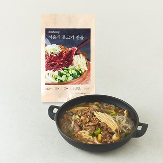프레시지 서울식 불고기 전골 밀키트 2인분, 424.5g, 1개