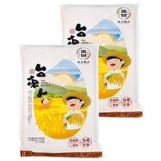 東台糧倉 台東人白米, 4kg, 2包