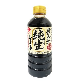 Sanbishi 純生醬油 整粒大豆生磨製法 無添加食品添加物 香醇美味!, 500ml, 1瓶
