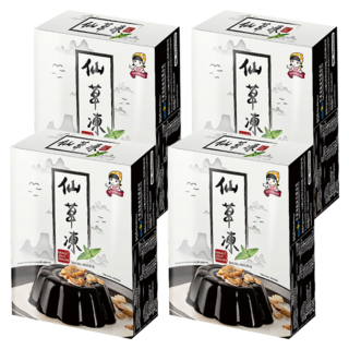SIGNWIN 三得冠 仙草凍粉, 簡單製作香Q果凍，冬天也可以做成燒仙草, 60g, 4盒