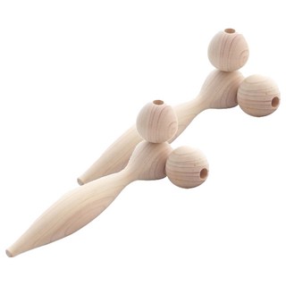 JAYJUN 扁柏木臉部滾輪, 2個, 混合色