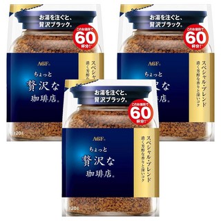AGF 微奢華咖啡店 箴言藍袋咖啡, 3包, 120g, 1入