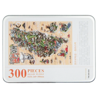 TAIWANG 台旺文創 食在好味道 拼圖套裝 台灣特色美食地圖, 300片, 食尚台灣, 1盒