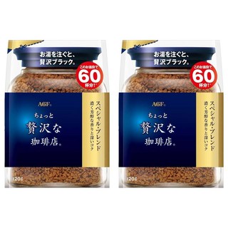 AGF 微奢華咖啡店 箴言藍袋咖啡, 2包, 120g, 1入