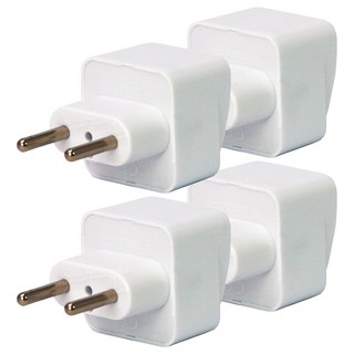 Kinyo 旅行萬用轉接頭 J-15, 白色, 4個