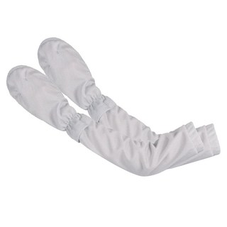 QIDINA 冰絲涼感防曬護臂手套袖套, 淺灰色