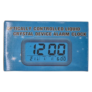 上手家居 懶人電子時鐘 光學控制液晶設備鬧鐘, 白色